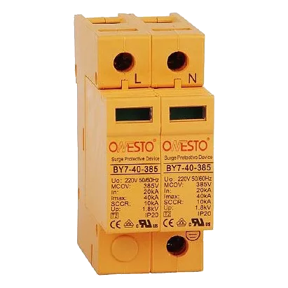 Onesto BY7-60/2-600DC 2 Pole 60kA 600VDC Surge Protector