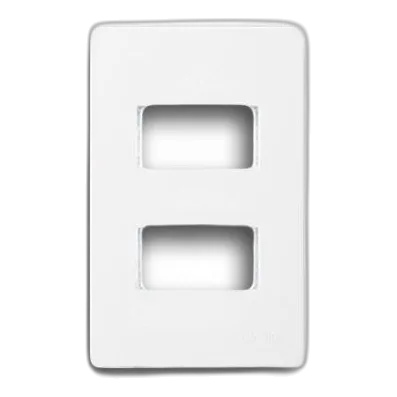 Onesto Matrix 2X4 2 Lever Yoke, White
