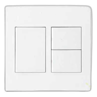 Onesto Matrix MXS-4031W 4X4 3 Lever 1 Way Switch, White