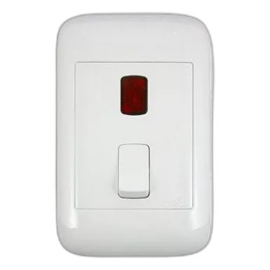 Onesto Oracle 20 Amp 2 Pole Isolator + Indicator, White
