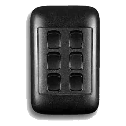 Onesto Oracle ON2061BK 2X4 6 Lever 1 Way Switch, Black