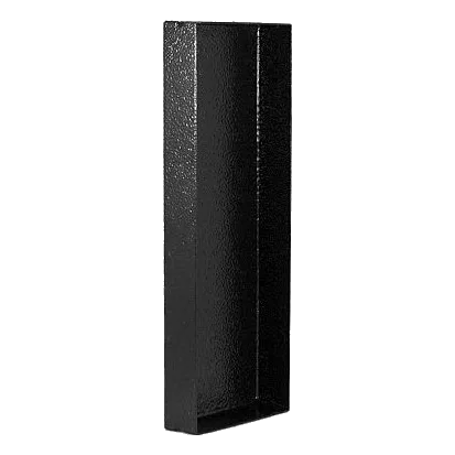 P801 Steel Double Compartment Power Skirting End Cap, Various Colours