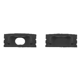 Pioled SLIM28 Recessed LED Strip Profile End Caps – Black