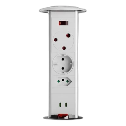 Powerlogic Pdo MK485 White & Silver Pop Up Tower