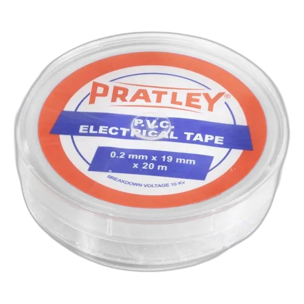 Pratley PVC White Elec Tape