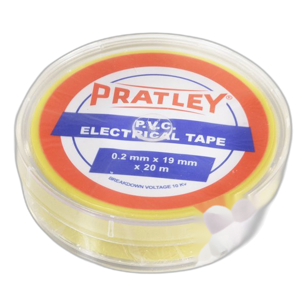 Pratley PVC Yellow Elec Tape