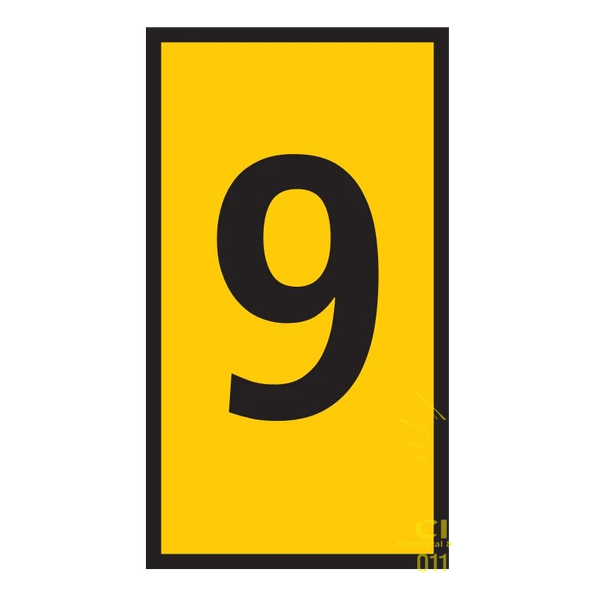 Pre-Termination Cable Markers Ovalgrip Yellow 9