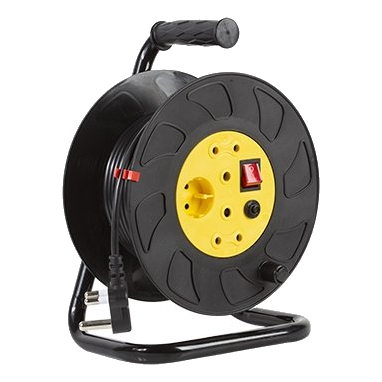 Radiant Ext Reel Plastic 2x10A 1xShuko