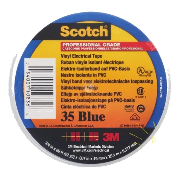Scotch Vinyl Electrical Tape 35 -3m BLUE