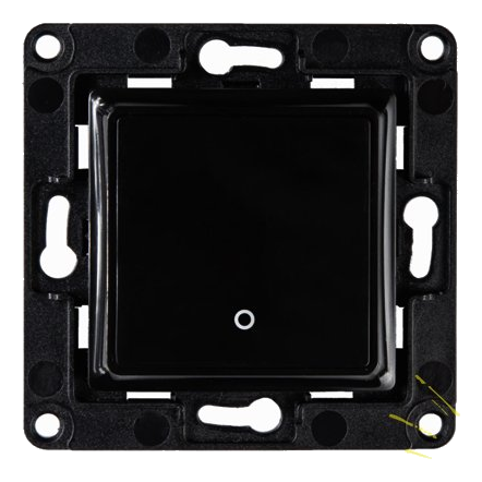 Shelly 1 Button Smart Wall Switch – Black