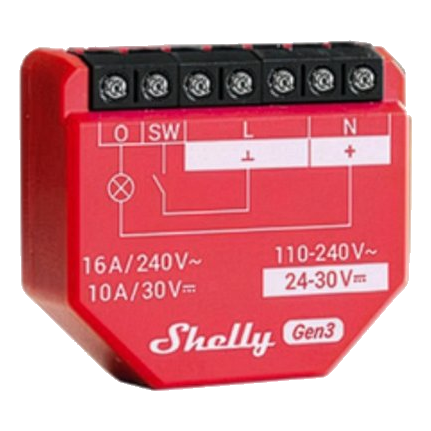 Shelly 1Pm Gen3 Smart Switch