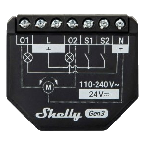 Shelly 2Pm Gen3 Smart Switch