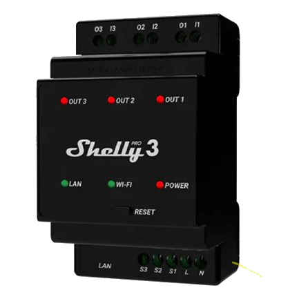 Shelly Pro 3 Smart Relay Switch