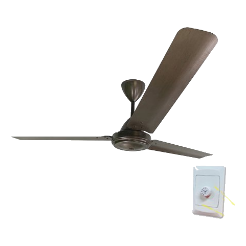 Solent High Breeze Antique Bronze Aluminium Ceiling Fan + Controller