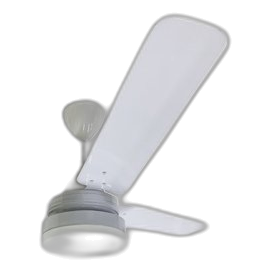 Solent High Breeze White Aluminium Ceiling Fan + Led Light + Controller