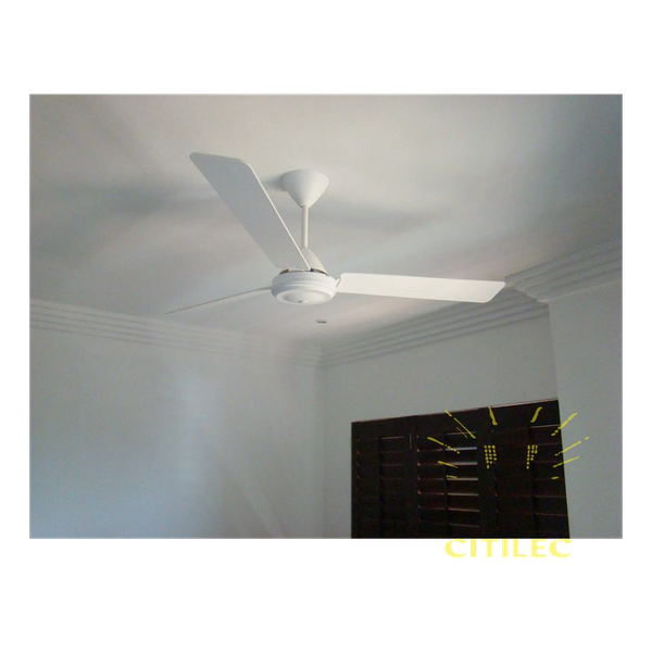 Solent Motor High Breeze White, Blades Wood 3 x 1200mm White