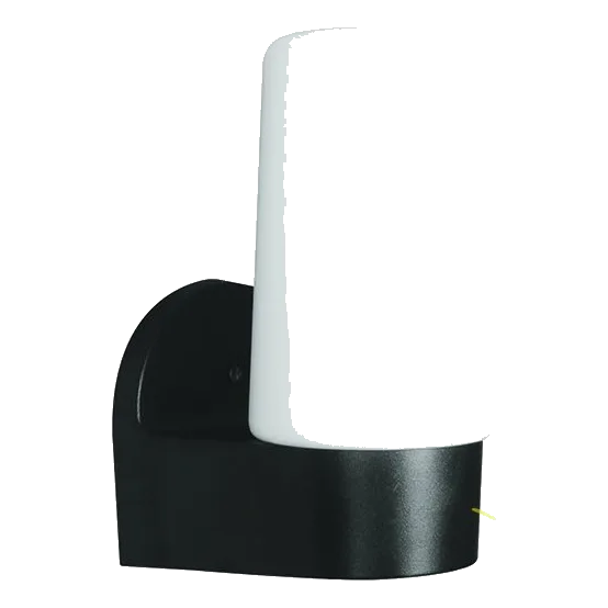Spazio 1017.2.150 Flame Black & Opal Wall Light