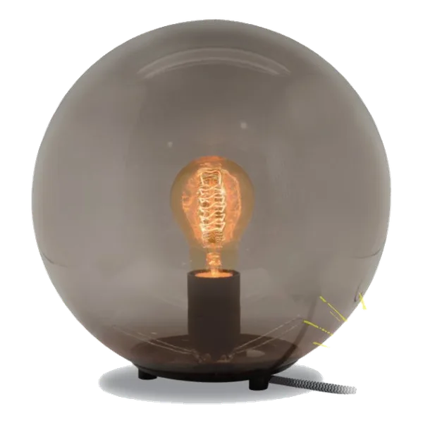 Spazio 1020.2502 Global Smokey Grey Table Lamp