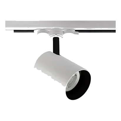 Spazio 246605.31 Lone White & Black Insert Track Spot Light