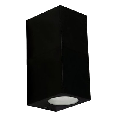 Spazio 4556.2.30 Block P Black Up & Down Wall Light