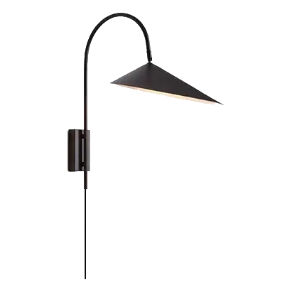 Spazio 5250.30 Arum Matt Black & White Inner Wall Light