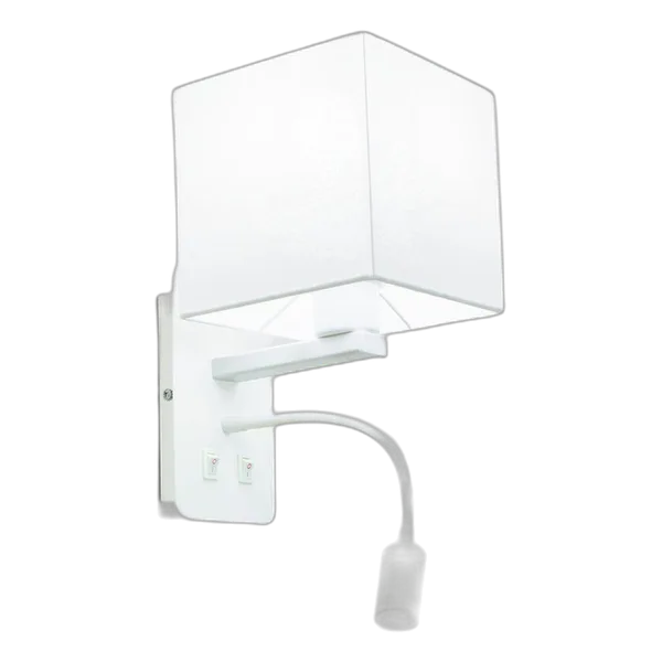 Spazio 5271.1 Ariston Square White Wall Light