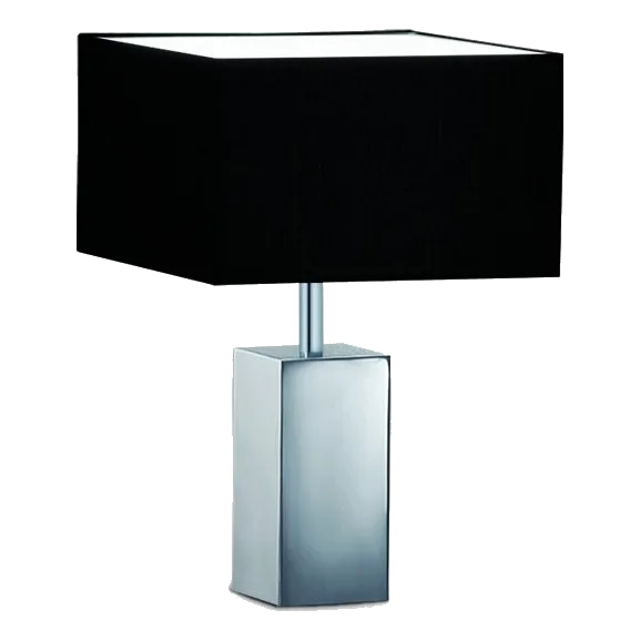Spazio 8491 Solid Black Table Lamp