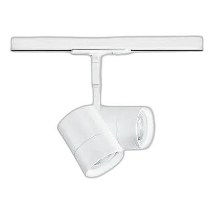 Spazio 8917.10.31T4 Double Trouble White 2 Light Track Spot Light