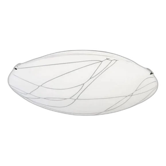 Spazio Swirl round fitting white/opal