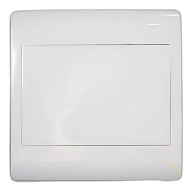 Synerji 4X4 Blank Cover Plate, White