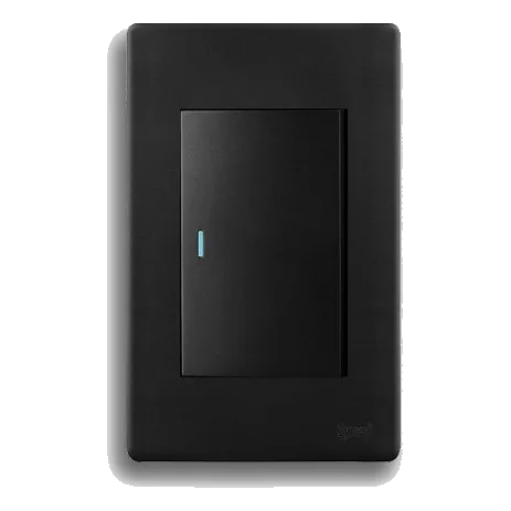 Synerji Deco SYSSW4X21L2WDMB 2X4 1 Lever 2 Way Switch, Matt Black