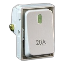Synerji Syssmd20Adp 20Amp 2 Pole Switch Module, White