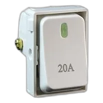 Synerji SYSSMD20ADP 20Amp 2 Pole Switch Module, White