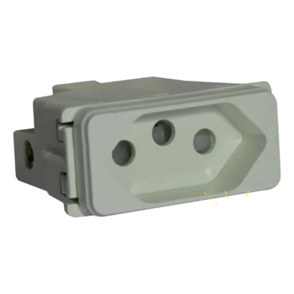 VETi  – White 16A V-Slim 3 Pin Socket Outlet (V208WT)