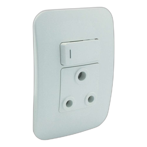 VETI – White Single Switched Wall Socket (VG20WTC)