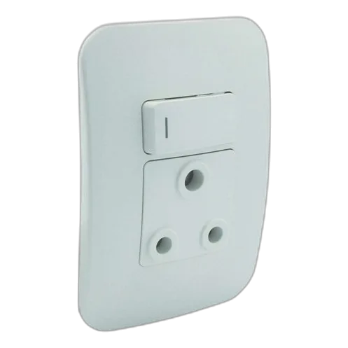 VETI – White Single Switched Wall Socket (VG20WTC)