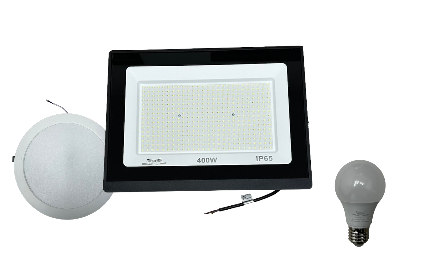Vision Electrical LED floodlight, panel light and LED lamp